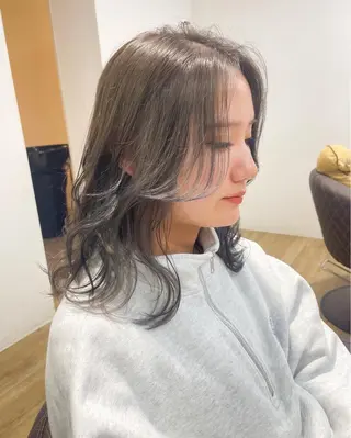 セミロング カラー 朝倉 海斗のヘアスタイル