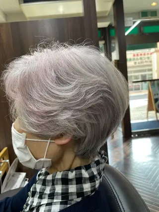 ショート パーマ katae sayoriのヘアスタイル