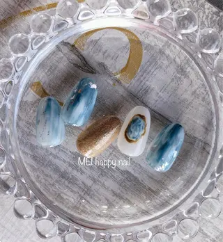 ネイル 北浦和 自爪育成ケアのネイルデザイン