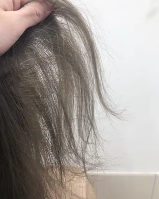 セミロング カラー 横浜ブリーチムラ直し ハイトーン/ブリーチのヘアスタイル