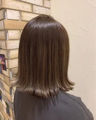 ミディアム カラー 透明感カラー・ 髪質改善🩵イケダのヘアスタイル