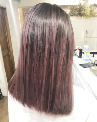 ミディアム カラー ヘアアレンジ 遠藤 拓馬のヘアスタイル