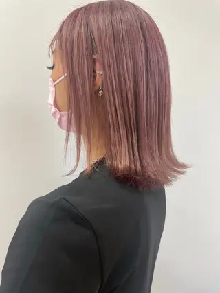 カラー 💜暖色系カラー/ ブリーチカラー💜のヘアスタイル