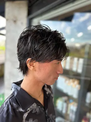 メンズ arika オケシ　リョウダイのヘアスタイル