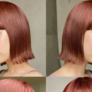 ミディアム カラー nao/福岡美容室 パーマ/ボブパーマのヘアスタイル