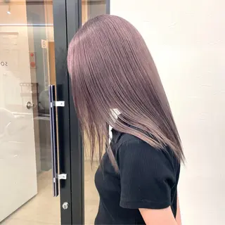 セミロング エクステ/大人可愛い カラー🩷RINAのヘアスタイル