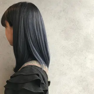 ミディアム カラー 丸山 晶平のヘアスタイル