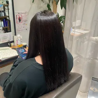 セミロング ハルカ/暖色カラー/ ブリーチカラーのヘアスタイル