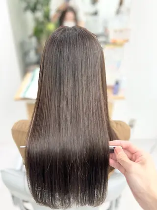 セミロング パーマ 【くせ毛さんのお悩み 解決🍀】栗橋のヘアスタイル