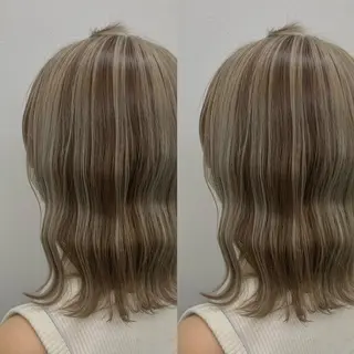 ミディアム ブリーチ無しカラー✨ 美鈴のヘアスタイル