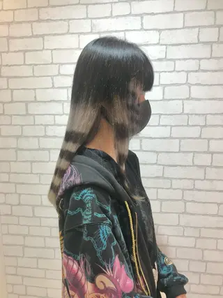 ロング カラー Re:st所属・Miyavi/カラー ショートボブのヘアスタイル