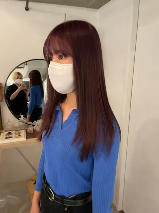 カラー ボブ/レイヤー /河内温太のヘアスタイル