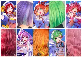 ミディアム カラー GARU-ガル-所属・TSUNO🦖 派手髪/オタク美容師のヘアスタイル