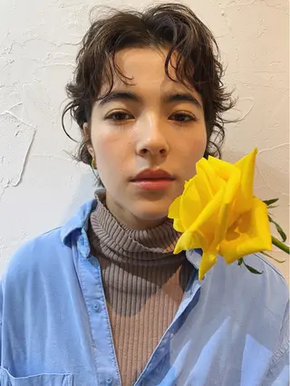 ショート カラー パーマ 高橋 愛美のヘアスタイル