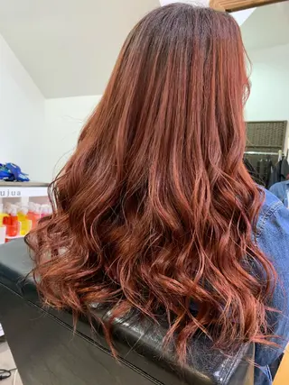 ロング カラー パーマ ヘアアレンジ メンズ キッズ ネイル マツエク・マツパ アイブロウ 🤍韓国風/艶髪🤍 鳥越美羽のヘアスタイル