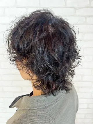 ショート パーマ メンズ特化☝️添田 好恵のヘアスタイル
