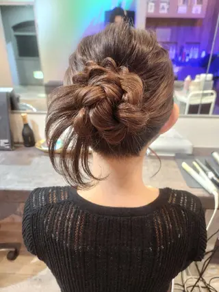 ロング ヘアアレンジ サロンソレイユ(マツ エク/ヘアセット)のヘアスタイル