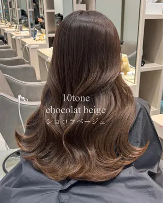 セミロング カラー 垢抜けレイヤー/ 着付け　ふうか　渋谷のヘアスタイル