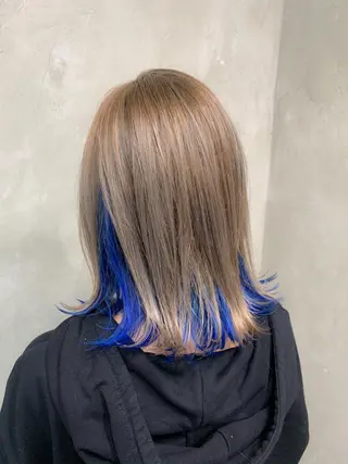 ミディアム カラー 🌈髪質改善💕 縮毛矯正✨青木まで✨のヘアスタイル