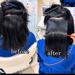 ミディアム 【髪質改善カラー】 瀧田嵐士🇰🇷のヘアスタイル