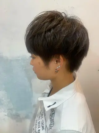 ショート 🍑艶髪✖️暖色系 ✨momoka🍑のヘアスタイル