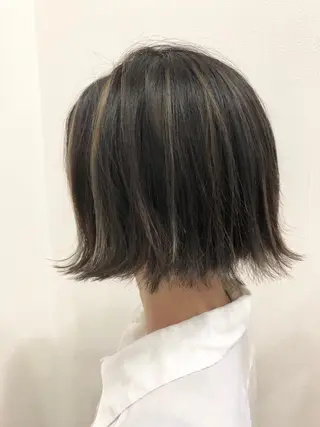 ミディアム カラー ヘアアレンジ Asian Hair &Eyebrowのヘアスタイル