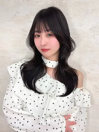 ロング sakura/韓国 ガーリー/ワンホンのヘアスタイル