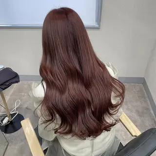 カラー ロング 暖色カラー✨代表しげ オグジュアリーのヘアスタイル