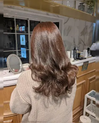 セミロング 縮毛矯正/レイヤー 💎やまもとちひろのヘアスタイル