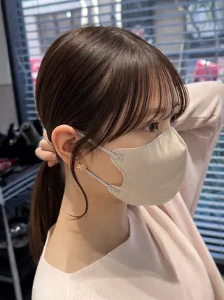 セミロング 映える顔まわり/前髪 特化 💗 ユキマのヘアスタイル