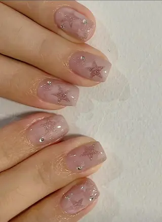 ミディアム 💜MIYA nail川崎店のネイルデザイン