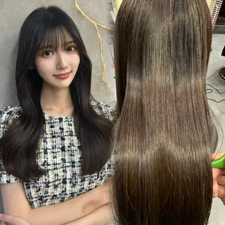 ロング 池袋/韓国/レイヤー 髪質改善/村上けいとのヘアスタイル