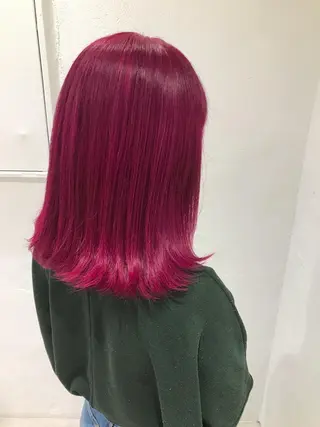 セミロング カラー 🫧透明感カラー/ ボブ/小笠原汐海🪽のヘアスタイル