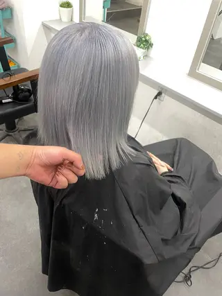 ミディアム カラー 🇰🇷ハイトーン× 韓国レイヤー레이어드のヘアスタイル