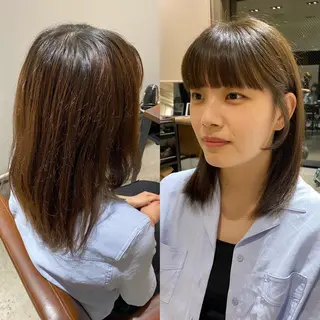 ミディアム カラー Je suis heureuse Tres所属・早朝セット☀️ レイヤー/Momoのヘアスタイル