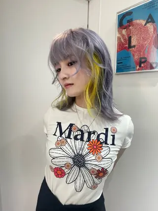 セミロング カラー Je suis heureuse Miel所属・🐩艶カラー/ chisato🌙のヘアスタイル