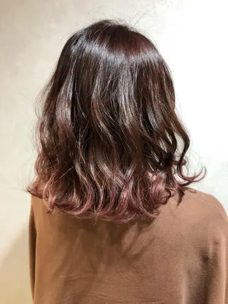 カラー monami 鈴木 茉由奈のヘアスタイル