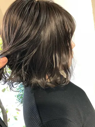 ショート カラー ヘアアレンジ メンズ キッズ ネイル マツエク・マツパ GO TODAY SHAiRE SALON所属・透明感カラー🤎 ゆりのヘアスタイル