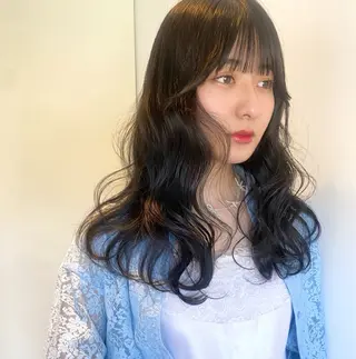 ロング カラー mizuki/ピンク ベージュ.レイヤーのヘアスタイル