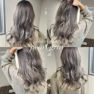 ロング カラー 松井那津子 /ハイライトブリーチのヘアスタイル