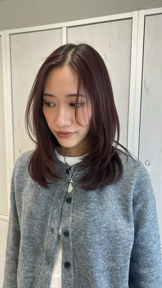 ミディアム hana/海外風ヘア /レイヤーカットのヘアスタイル