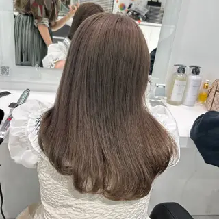 セミロング カラー SHIKI押上 ハラサワアヤカのヘアスタイル
