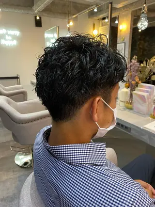 ショート パーマ メンズ SYUYA/パーマ/ マッシュスタイル特化のヘアスタイル