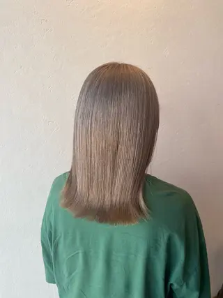 ミディアム 希優🌺ソムリエ /ブリーチ/カットのヘアスタイル