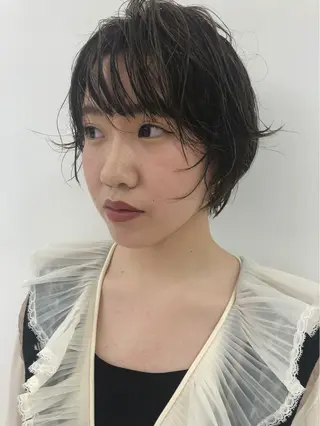 ショート カラー パーマ ニシダヒカリ🌙 髪質改善×似合わせのヘアスタイル