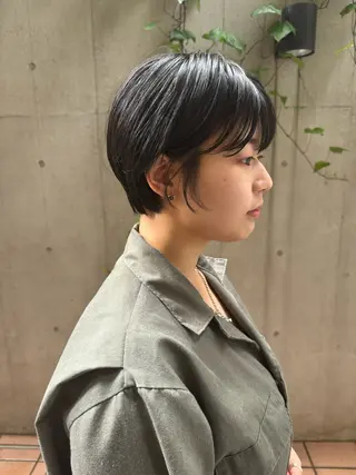 ショート カラー ボブ/ショート 吉田竣のヘアスタイル