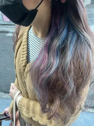 ロング カラー 原宿サロン代表 デザインカラー伊藤卓のヘアスタイル