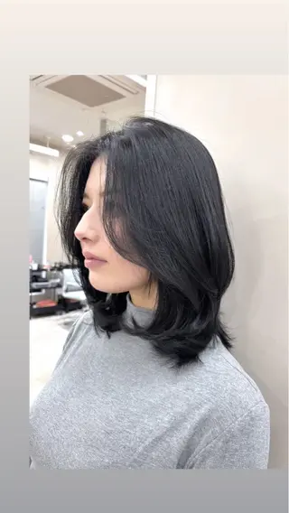 ミディアム コトネ🫧 韓国風レイヤーカットのヘアスタイル
