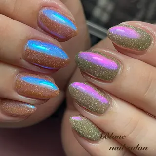 ミディアム Blanc ブランのネイルデザイン