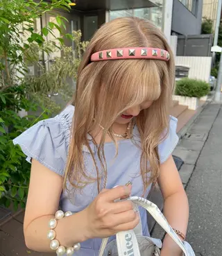 ロング 周りと差のつくハイト ーン🥣AZUKIのヘアスタイル